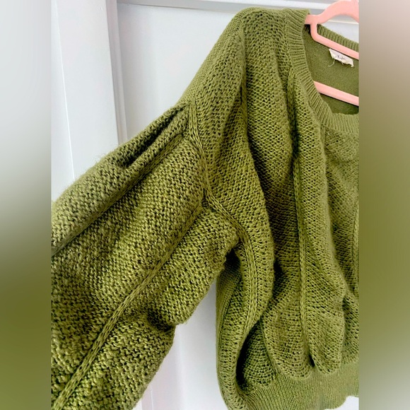 KyeMi Knit Sweater in Moss Green - Picture 5 of 7